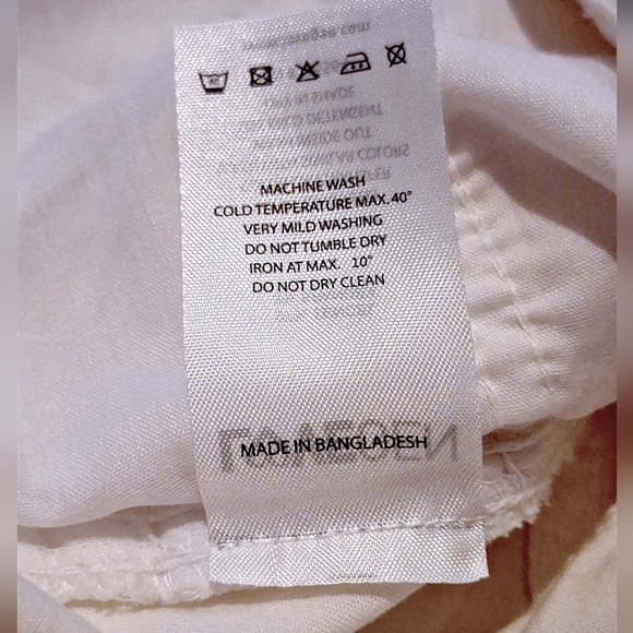 LoveGEN straight leg cargo pants off white NWT size 11 - Picture 12 of 16